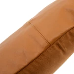 Kép 3/5 - The Six Panel Leather Cushion Cover - Camel - 30x50