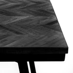 Kép 5/8 - The Herringbone High Table - Black - 140cm