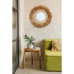 Kép 2/9 - The Raffia Cowrie Mirror - Natural White
