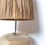 Kép 2/4 - The Grass Teak Wood Table Lamp - Natural