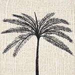 Kép 6/8 - The Gili Palm Cushion Cover - Natural Black