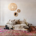 Kép 3/3 - Pompom ágytakaró taupe King Size