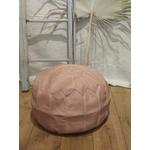 Kép 3/3 - Marokkói bőrpuff natúr-pink