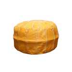 Kép 2/2 - Marokkói bőrpuff napsárga