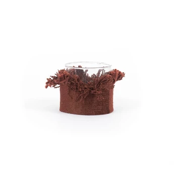 The Oh My Gee Candle Holder - BurgundyVelvet - S