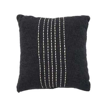 The Drizle Cushion Cover - Black White