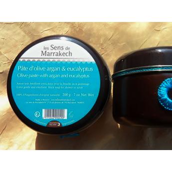 Fekete szappan-olívabogyó paszta, argan&amp; eukaliptusz
