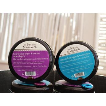 Fekete szappan - olívabogyó paszta, argan&amp; extraits arome