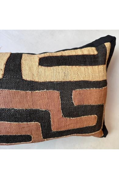 NATURALii raffiatextil kubacloths díszpárna 25x55cm