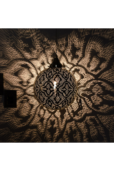 Marrakech gömb rézlámpa