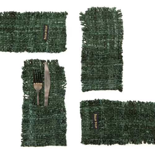 The Oh My Gee Cutlery Holder - Forest Green - Set of 4