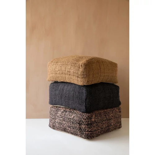The Oh My Gee Pouffe - Black Navy