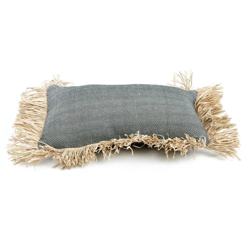 The Cotton Bonita Cushion Cover - Natural Black - 30x50