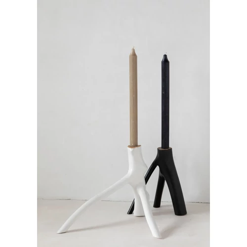 The Triple Twig Candle Holder - White