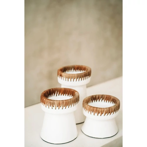 The Pretty Candle Holder - White Natural - M