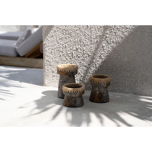 The Pretty Candle Holder - Antique Grey - M