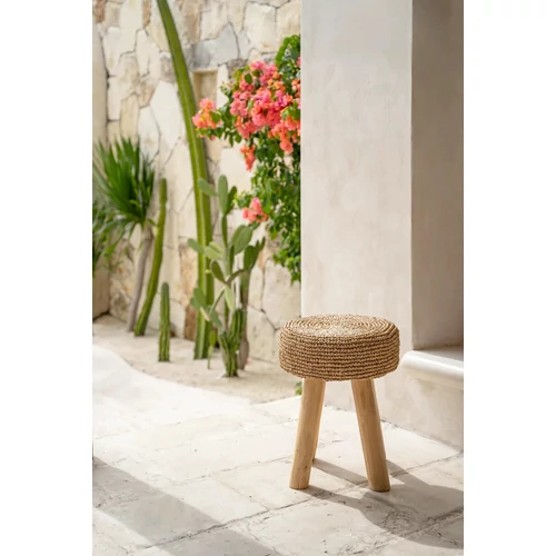 The Raffia Stool - Natural