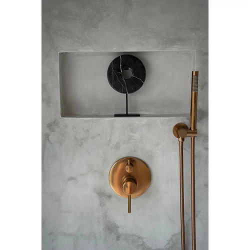 The Marble Disc on Stand - Black - S