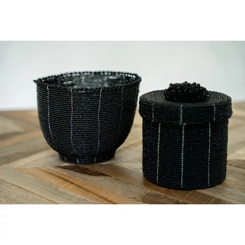 The Beaded Candy Bowl - Black - M