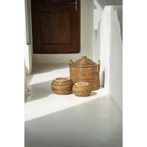 The Colonial Peek-a-Boo Basket - Natural Brown - M