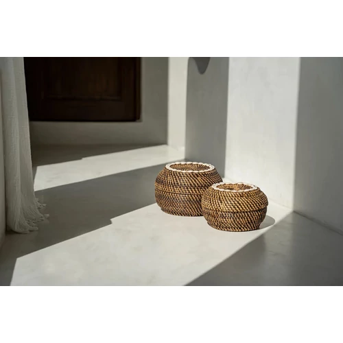 The Colonial Peek-a-Boo Basket - Natural Brown - M
