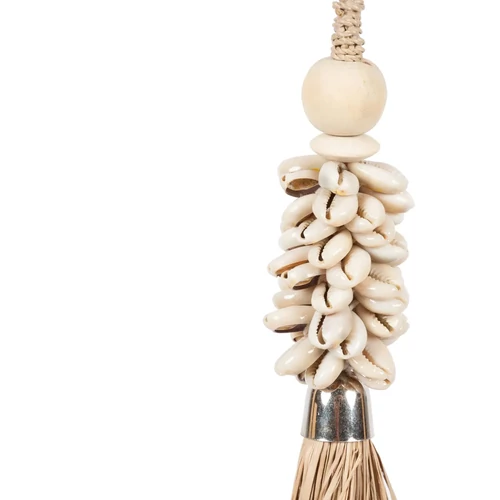 The Cowrie and Raffia Tassel - Natural