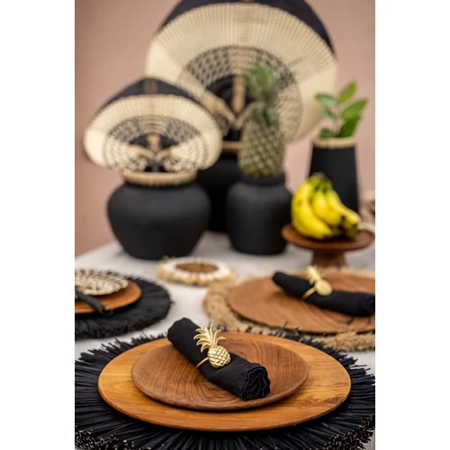 The Teak Root Round Plate - L