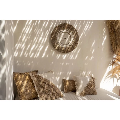 The Raffia Cotton Cushion Cover - Natural White - 40x40