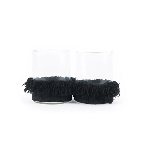 The Oh My Gee Candle Holder - Black Velvet - L