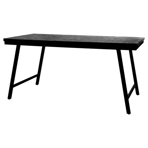 The Herringbone Market Table - Black - 160cm