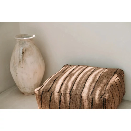 The Oh My Gee Pouffe - Beige Black