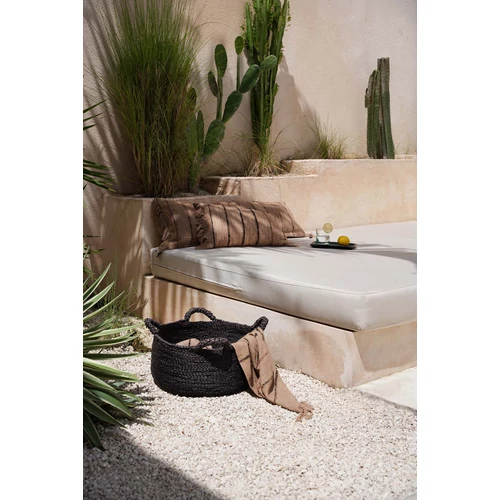 The Oh My Gee Cushion Cover - Beige Black - 35x100