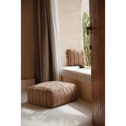 The Oh My Gee Pouffe - Beige Black