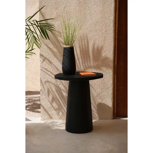 The Timber Conic Side Table - Black - 50