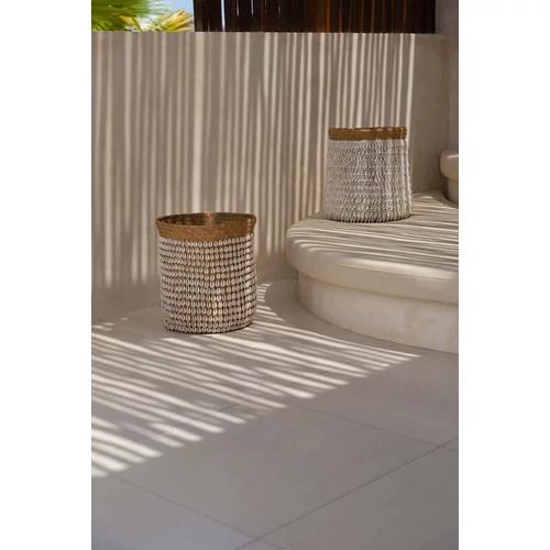 The Pandan Basket #2 - Natural White