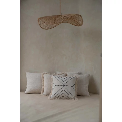 The Tribal Cushion Cover - Natural Black