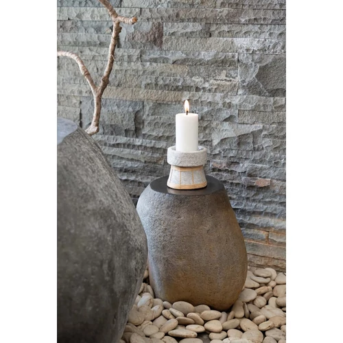 The Serene Candle Holder - Concrete Natural - S
