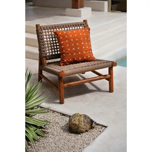 The Zillion Kiss Cushion Cover - Terracotta White