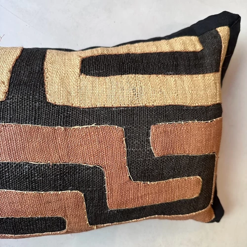 NATURALii raffiatextil kubacloths díszpárna 25x55cm