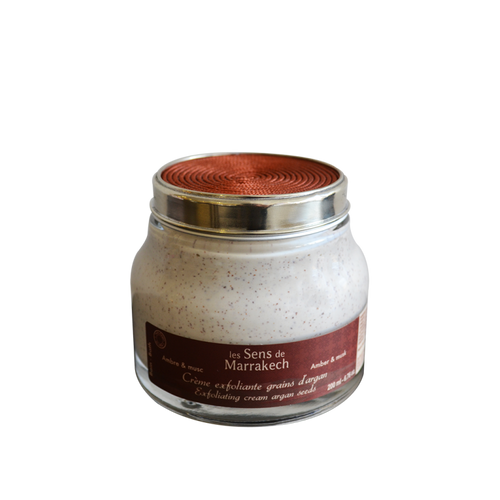 Hámlasztó krém argán szemcsékkel - tégelyes - Ambre & Musk