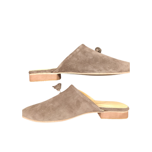 MARANDCHIC Babouche Taupe Pompom 37 papucs
