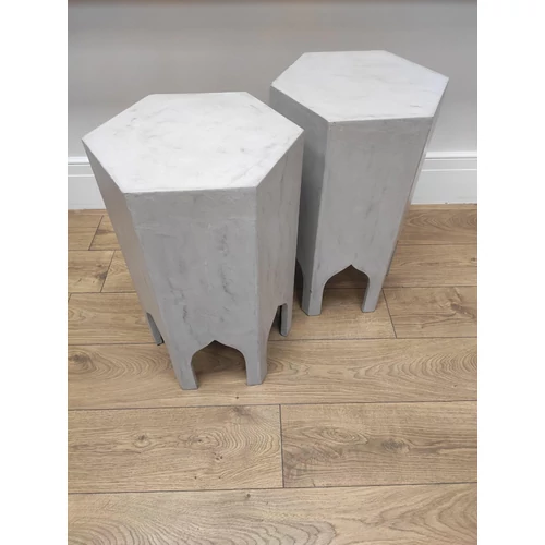 Marokkói kisasztal mikrocement bevonattal