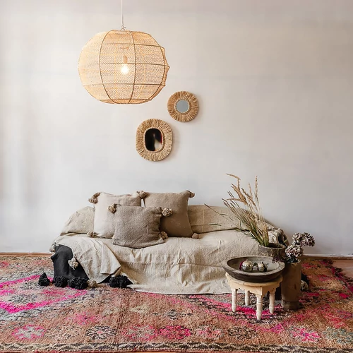 Pompom ágytakaró taupe King Size