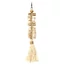 The Macrame Fishbone Keychain - Cream