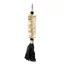 The Macrame Fishbone Keychain - Black