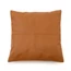 The Four Panel Leather Cushion Cover - Camel - 40x40