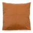 The Four Panel Leather Cushion Cover - Camel - 60x60